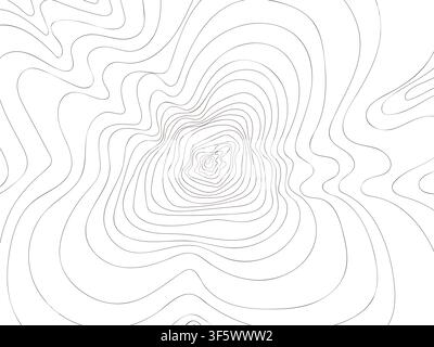 Tree Rings Abstract Pattern Background Stock Vector