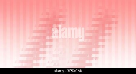 A delicate abstract background in shades of pink, featuring a combination of vertical stripes and a pixelated mosaic overlay effect. Stock Photo