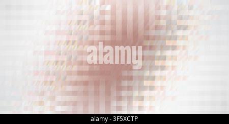 An abstract digital art background featuring a soft pink and white gradient with a pixelated, woven mosaic texture, creating a modern and clean aesthe Stock Photo