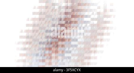 An abstract digital background featuring a blend of blue and pink rectangular pixel blocks, creating a soft, blurred mosaic texture. Stock Photo