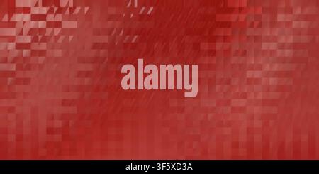 A vibrant red abstract background featuring a geometric mosaic pattern of rectangular tiles with varying shades and subtle gradient effects. Stock Photo
