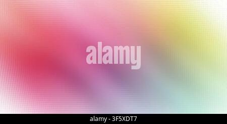 A colorful abstract composition blending red, pink, yellow, and blue hues with a distinct 3D block or pixelated grid texture throughout. Stock Photo