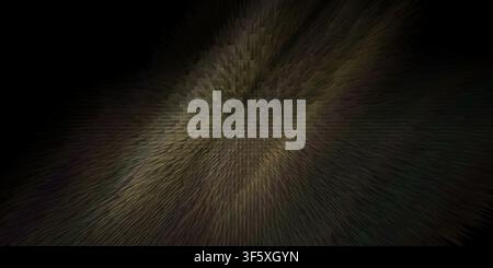 A digital abstract background featuring a 3D extruded geometric pattern with dark brown and golden light rays radiating from the center. Stock Photo