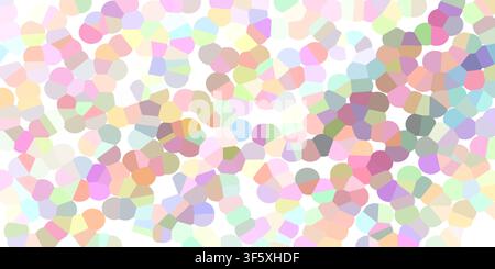 Bright abstract mosaic design featuring warm pastel pink, yellow, and soft colored geometric shapes on a white background, perfect for artwork. Stock Photo