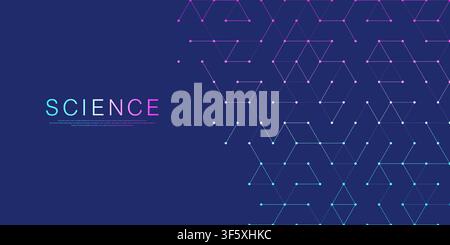 Health care and medical pattern innovation concept science background design. Abstract geometric hexagons shape medicine and science background Stock Vector