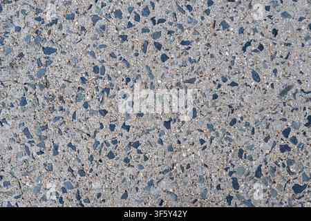 Exposed Aggregate Cement Background Stock Photo
