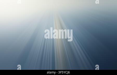 An abstract background featuring soft, converging light rays in cool blue and grey tones, creating a sense of motion and depth. Stock Photo