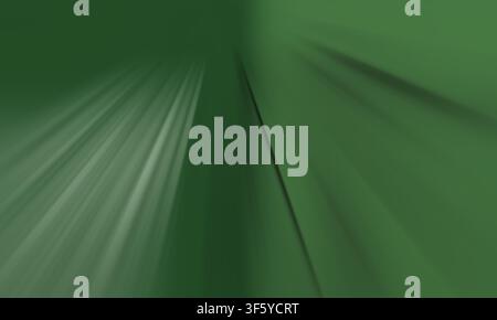 Abstract background featuring dynamic radial light streaks in shades of green, creating a sense of speed, motion, and energy. Stock Photo