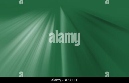 A high-quality abstract background featuring dynamic, converging light rays in various shades of green, creating a sense of motion and energy. Stock Photo