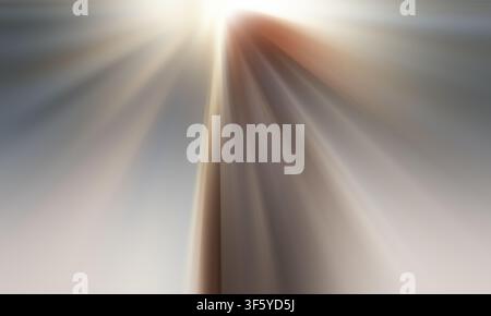 Abstract background featuring soft motion blur with streaks of light, creating a sense of speed and elegance in a minimalist composition. Stock Photo