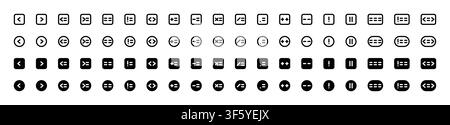 Programming and Logic Operators Vector Icon Collection Stock Vector