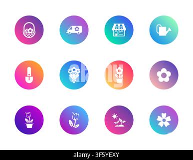 Gardening and floral service Stock Vector