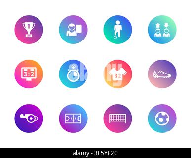 Soccer and football Stock Vector