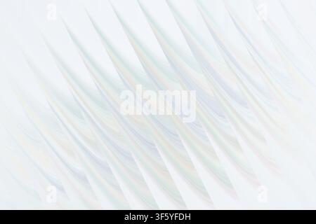 A clean abstract background with repeating diagonal flowing shapes in light, subtle tones, isolated on a pure white background for a minimalist look. Stock Photo