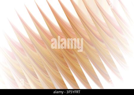 A high-resolution abstract fractal design featuring a series of repeating, sharp, diagonal spikes in warm orange and golden hues, creating a sense of Stock Photo