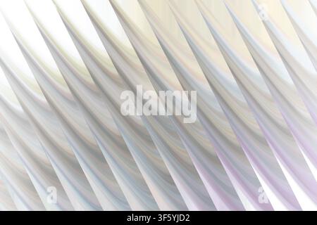 A high-resolution abstract fractal background featuring repeating, sharp diagonal spike shapes with soft beige and grey gradients. Stock Photo