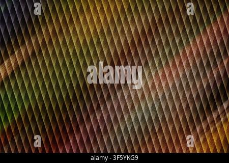 An abstract background featuring a diagonal ridge pattern with a rough texture, highlighted by warm, earthy tones and soft light gradients. Stock Photo