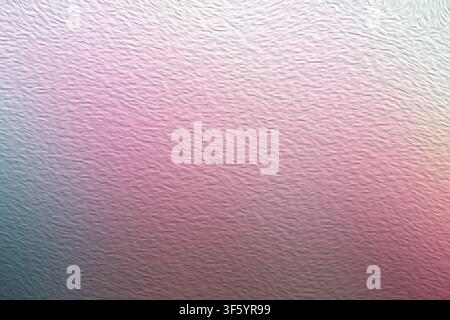 A vibrant abstract background showcasing a delicate textured surface with a smooth, dreamy color gradient transitioning from soft pink to cool blue. Stock Photo