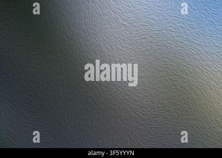 A digital abstract background featuring a textured surface with flowing, wave-like patterns in varying shades of grey and cool blue highlights. Stock Photo