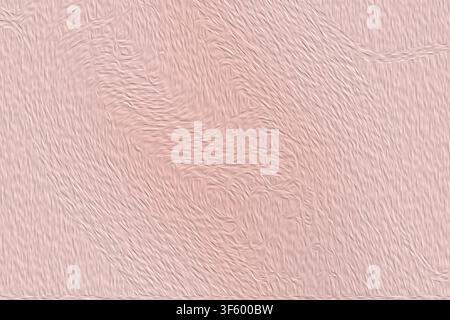 An abstract digital art background featuring a textured surface with intricate, swirling brushstroke patterns in shades of soft, muted pink. Stock Photo