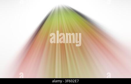 Abstract background featuring dynamic radial light streaks radiating from the top center, blending warm and cool tones for a sense of motion and energ Stock Photo