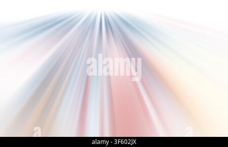 Abstract background featuring a vibrant array of colorful light streaks radiating from the top, creating a sense of fast motion and energy. Stock Photo