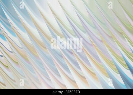 A vibrant abstract background featuring diagonal wave-like structures with subtle pastel color gradients, creating a fluid and artistic visual effect. Stock Photo