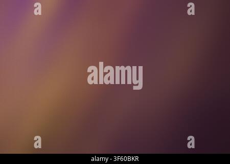 An abstract background with a fine texture, featuring a sophisticated gradient transition from deep purple to warm golden brown tones. Stock Photo
