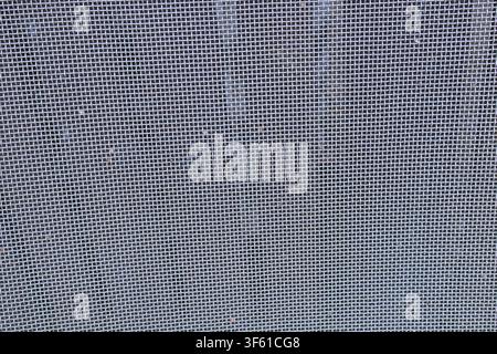 Close up of fine metal wire mesh texture background. Stock Photo