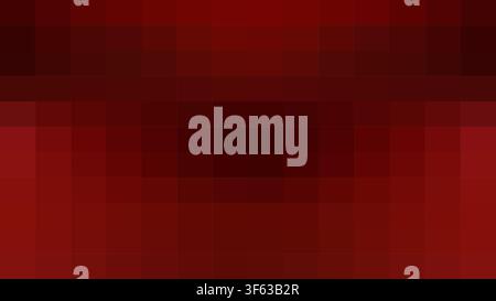Abstract Pixelated Red Grid Pattern with Dark Burgundy Tones, Minimalist Pixel Art Vector Background Stock Vector