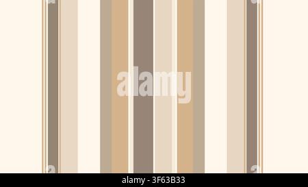 Abstract Vertical Stripe Pattern with Neutral Beige Tones, Minimalist Multi-Width Lines Vector Background Stock Vector