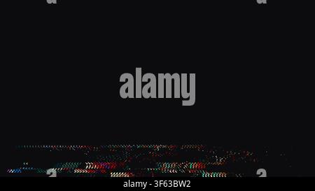 VHS Glitch Screen Effect. Abstract Distortion Background Stock Vector
