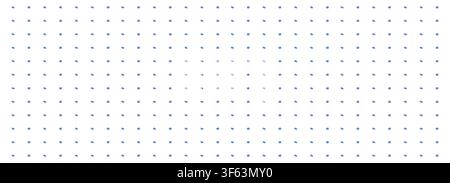 Dot grid horizontal seamless pattern. Bullet journal notebook, technical drawing design pattern texture. Monochrome dotted texture. Vector illustration Stock Vector