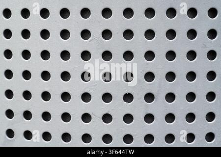 Perforated sheet metal, detail, background image Stock Photo