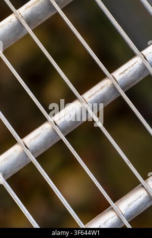 Metal grille, detail, background image Stock Photo