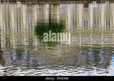 Reflections in water Stock Photo
