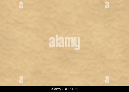 Overhead full frame view of light tan sand with subtle wavy ripple patterns. Stock Photo