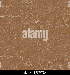 Rich terracotta brown marble stone surface detailed with fine white web veins. Stock Photo