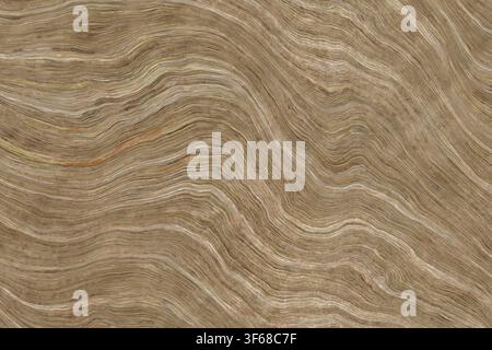 Detailed beige and tan onyx stone texture with fine wavy layers. Stock Photo
