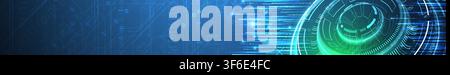 Abstract futuristic technology background with binary code. Vector Stock Vector