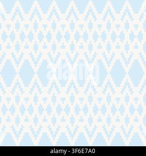 Pastels Argyle fair isle seamless pattern design for knitwear, fashion textile, graphics Stock Vector
