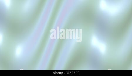 A single view render showcasing a glossy, three-dimensional wave surface with soft, multi-colored pastel tones and subtle specular highlights. Stock Photo