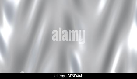 A single view render showcasing a glossy 3D rendered wave surface with reflective properties and diffuse lighting that creates subtle shadows and high Stock Photo