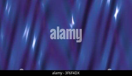 A mesmerizing single-view render showcasing smooth, reflective waves on a liquid metal surface bathed in soft purple and violet lighting. Stock Photo