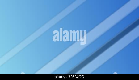 A clean and modern single view render showcasing diagonal light shine streaks against a soothing gradient of ocean blue tones. Stock Photo