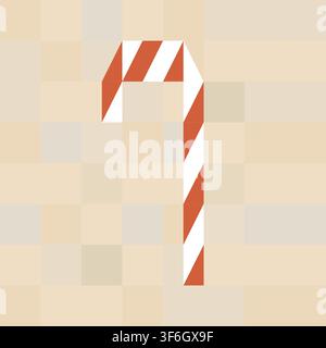 Set of christmas candy cane. Vector illustration Stock Vector