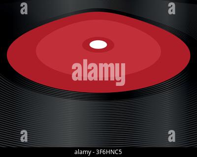 vinyl record background vector design illustration Stock Vector