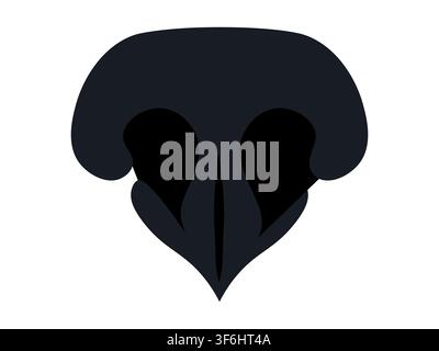 Dog nose icon. Elements of logo for pet shop, styling and grooming salon, cat and dog products or services. Vector Illustration Stock Vector