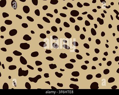 Leopard dots seamless pattern Stock Vector
