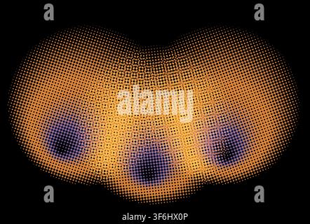 Dots halftone orange color pattern gradient texture with technology digital background. Dots pop art comics with nature graphic design. Stock Vector